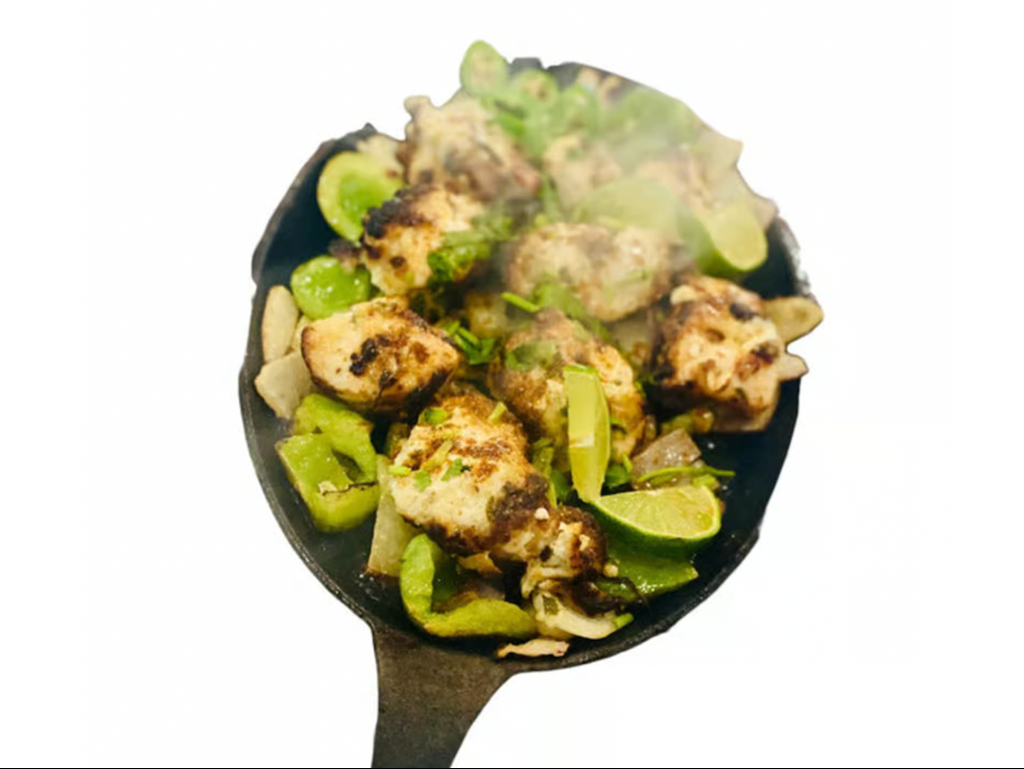 Chicken Boti Sizling.