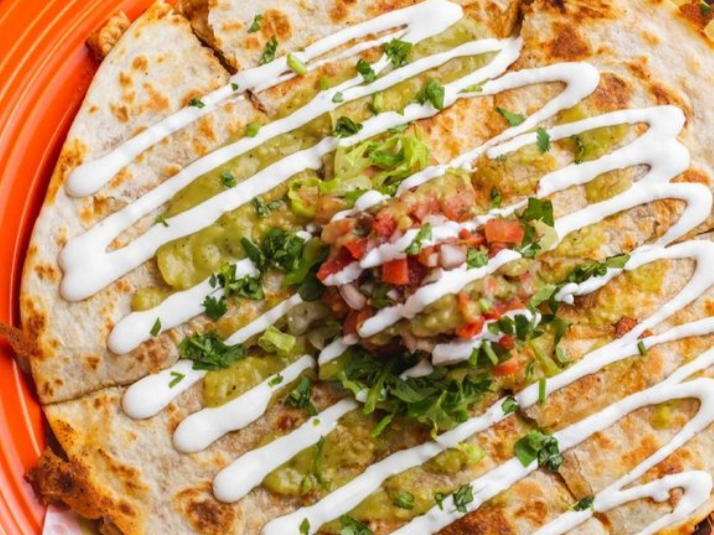 Shrimp A La Plancha Quesadilla.