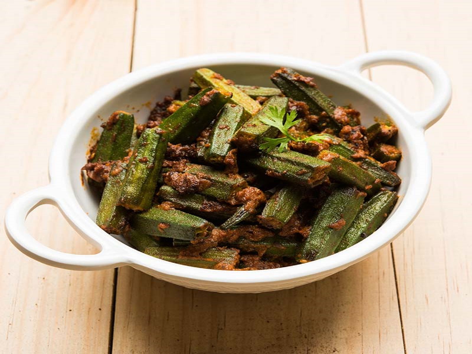 Okra (Bhindi fry).