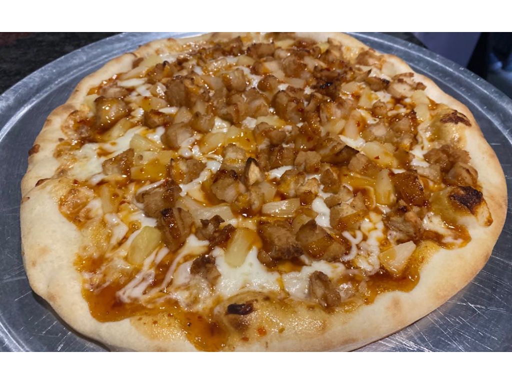 Medium Thai Chicken Pizza.