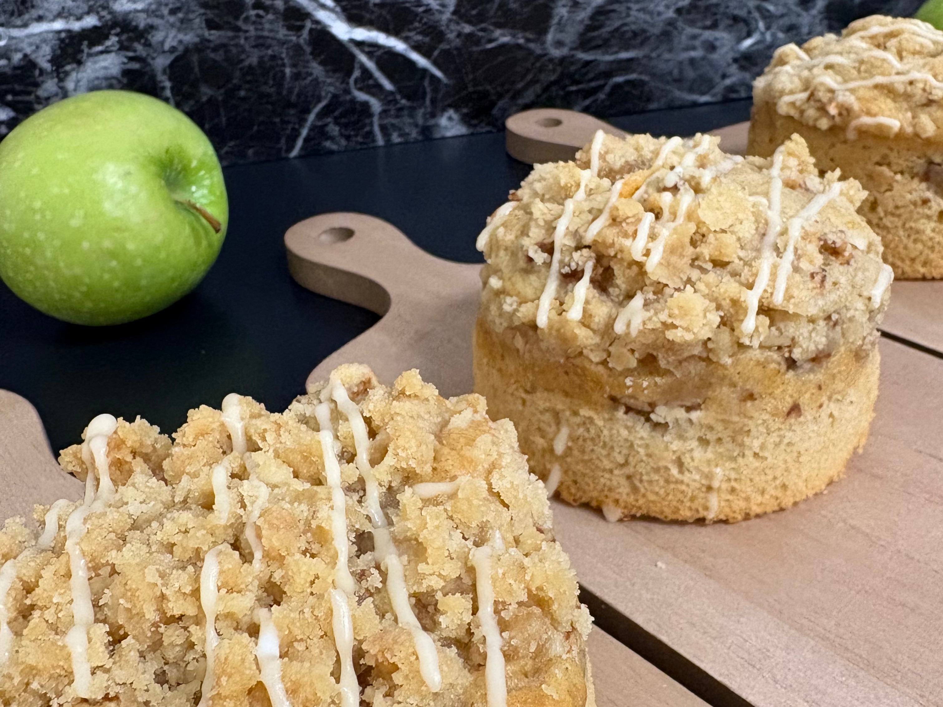 Vanilla Blueberry Crumb Cake.
