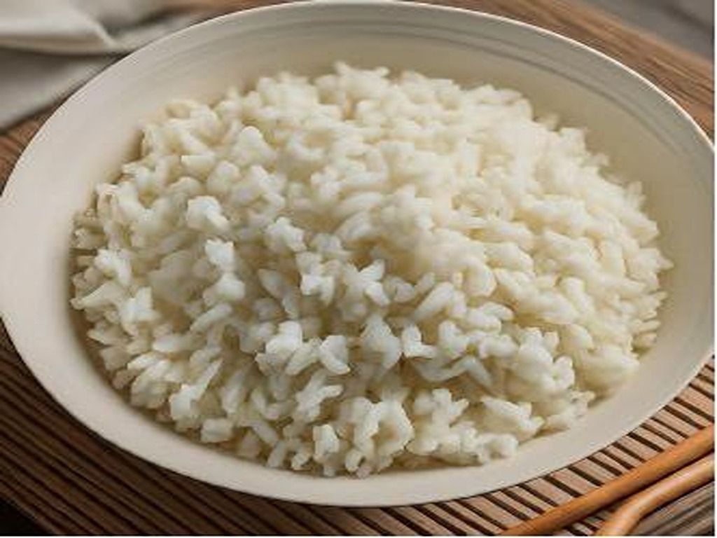 White Steamed Rice.