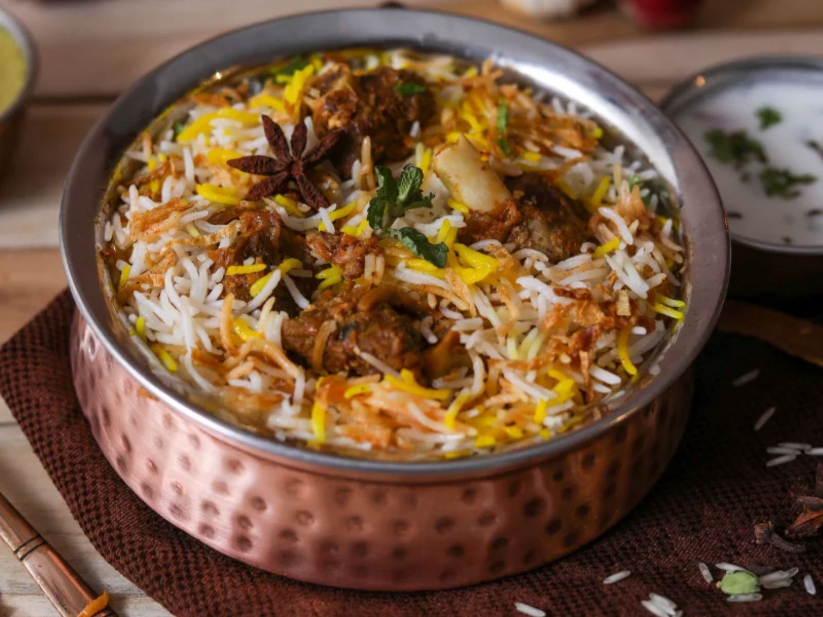 Goat Biryani.