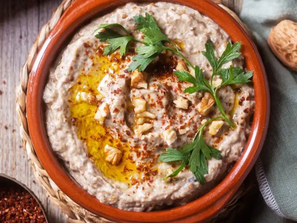 Babaganoush with Pita.