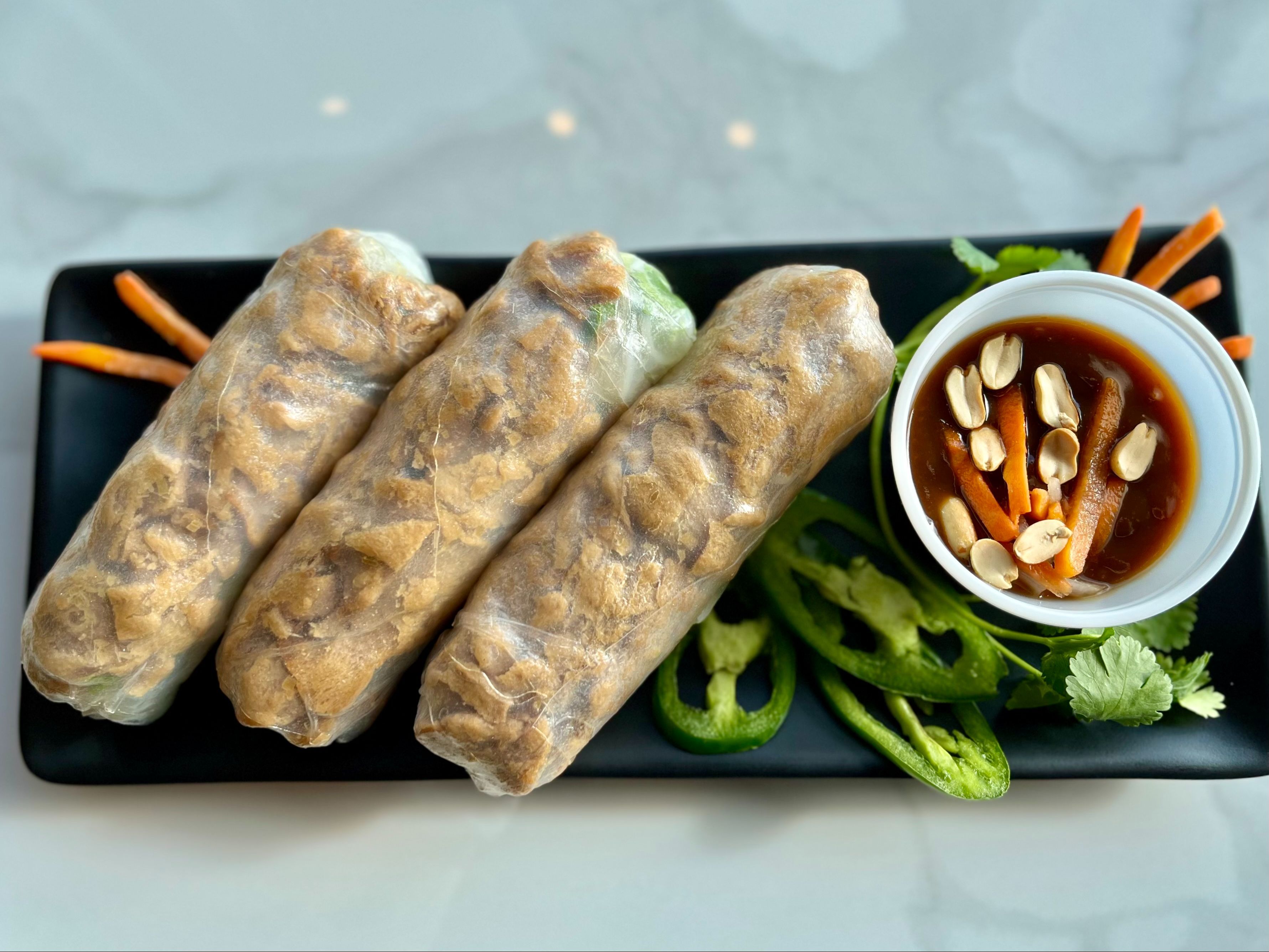 Vegetarian Summer Rolls (3Pcs) - Gỏi Cuốn Chay.