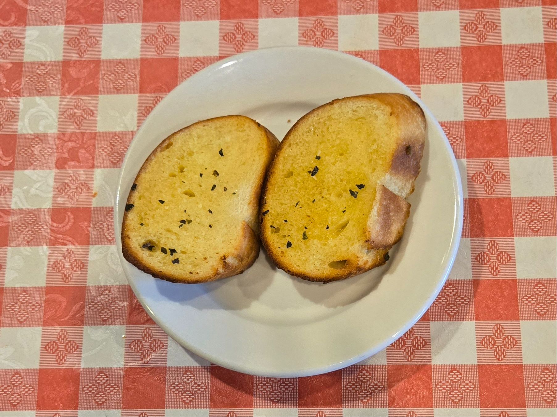 2 Slices Garlic Bread.