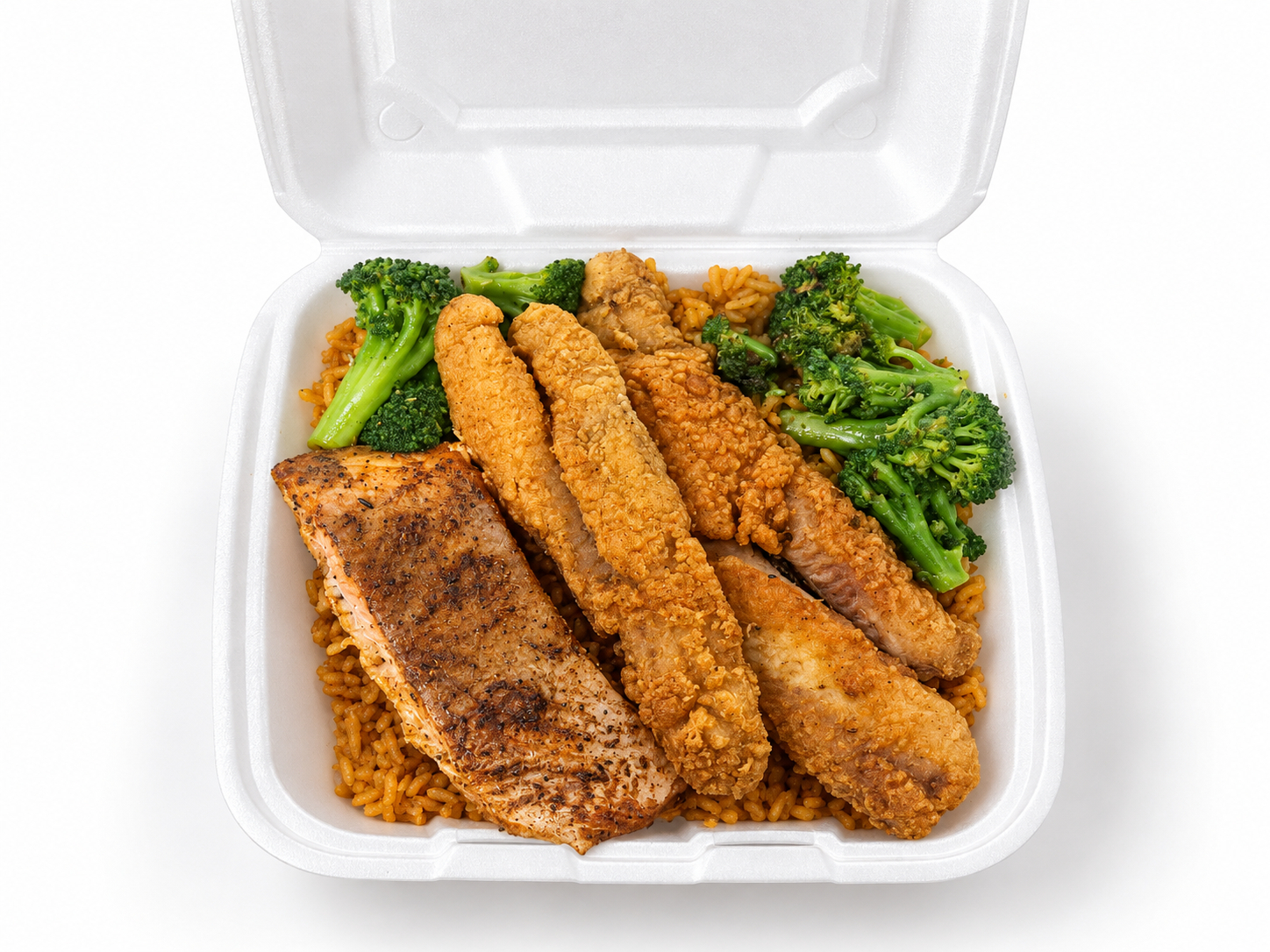 Fish & Salmon Fried Rice.