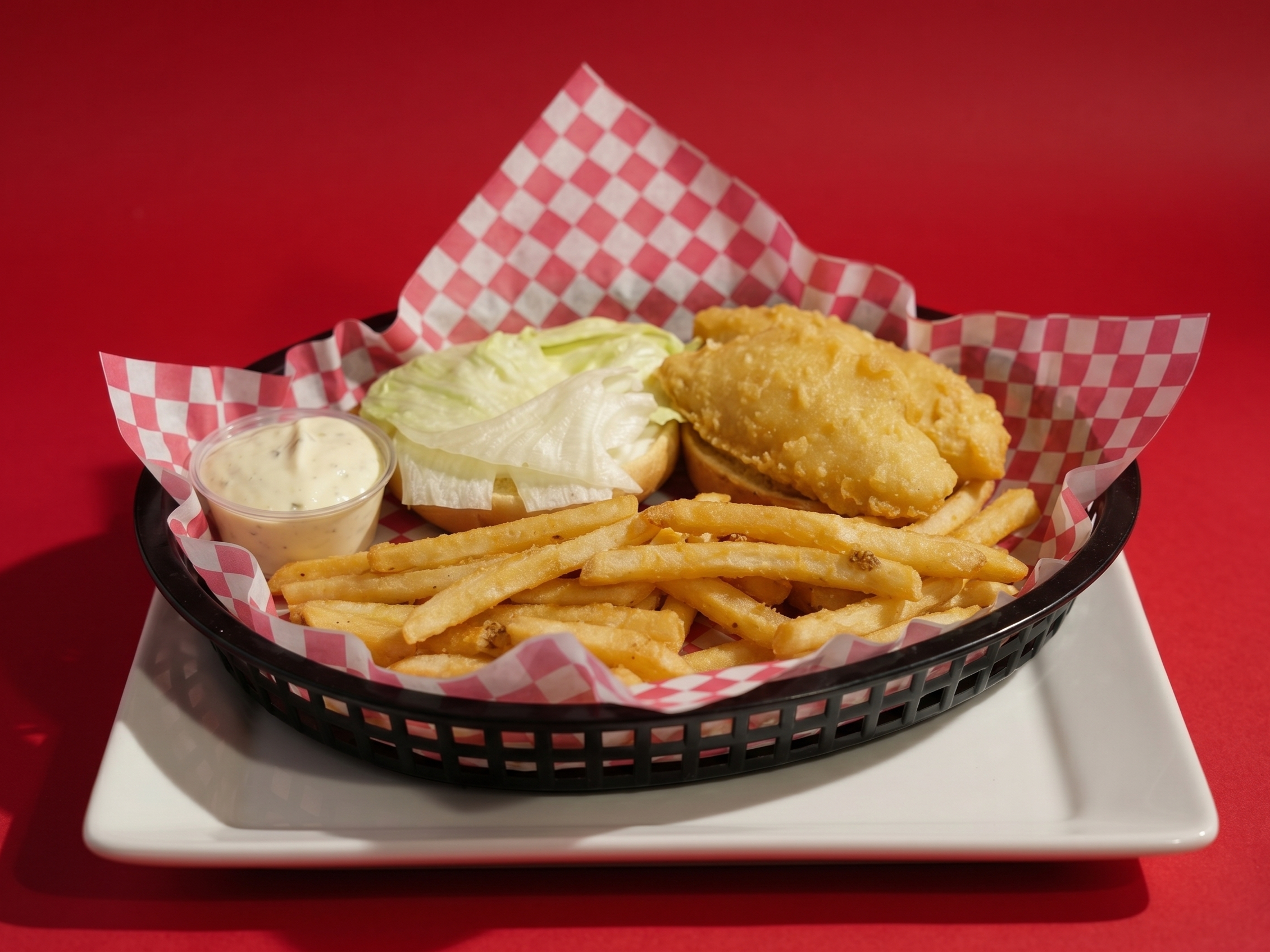 Fish Sandwich W/ Half Order French Fries
