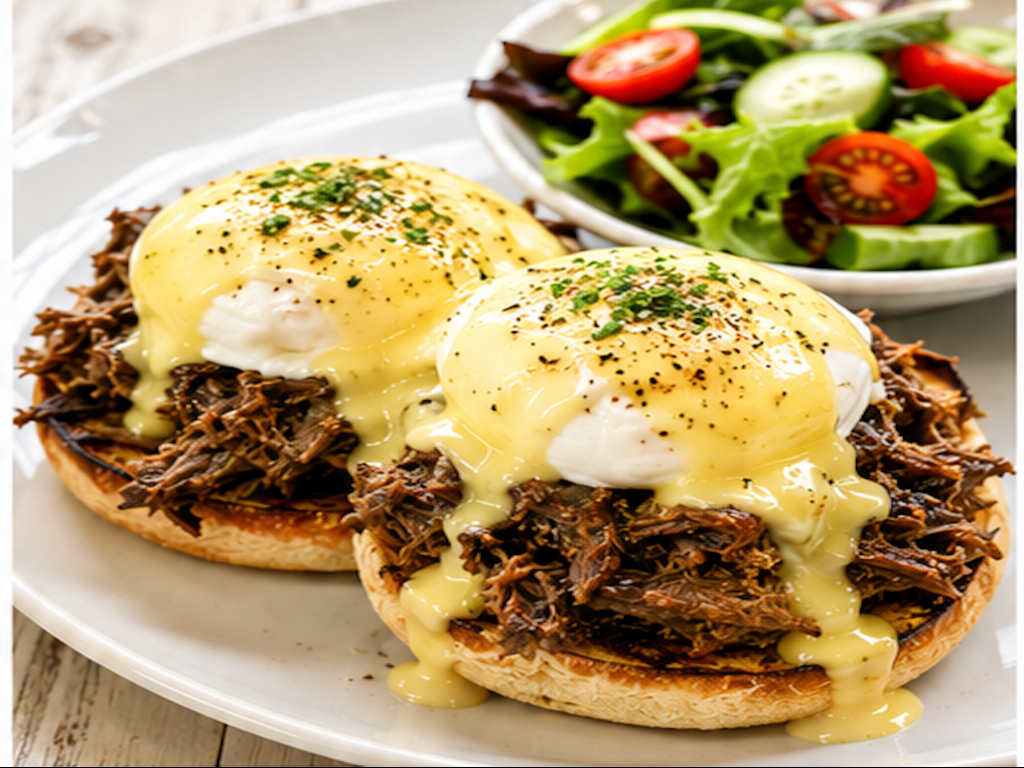 Braised Lamb Egg Benedict.