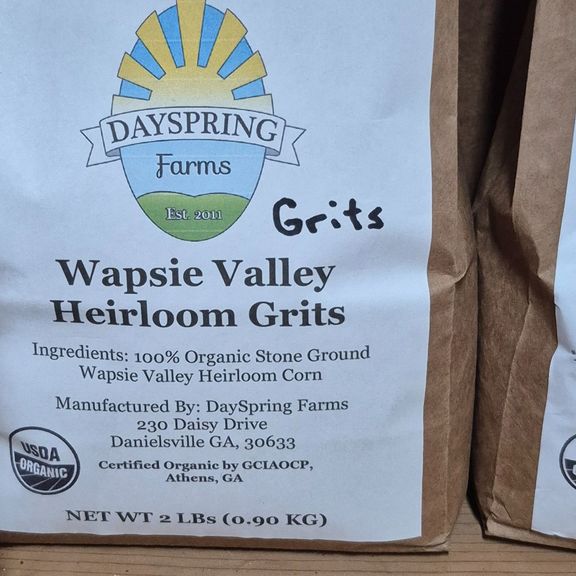 Grits Wapsie Valley organic  2# Dayspring Farm