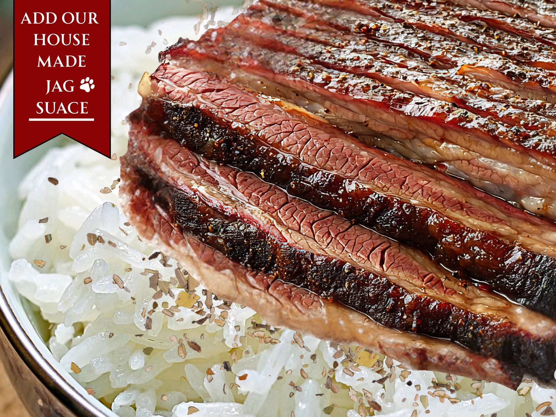 Brisket w/Rice.