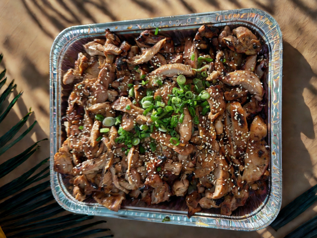 Chicken Hawaiian BBQ Tray 1/4 Tray.
