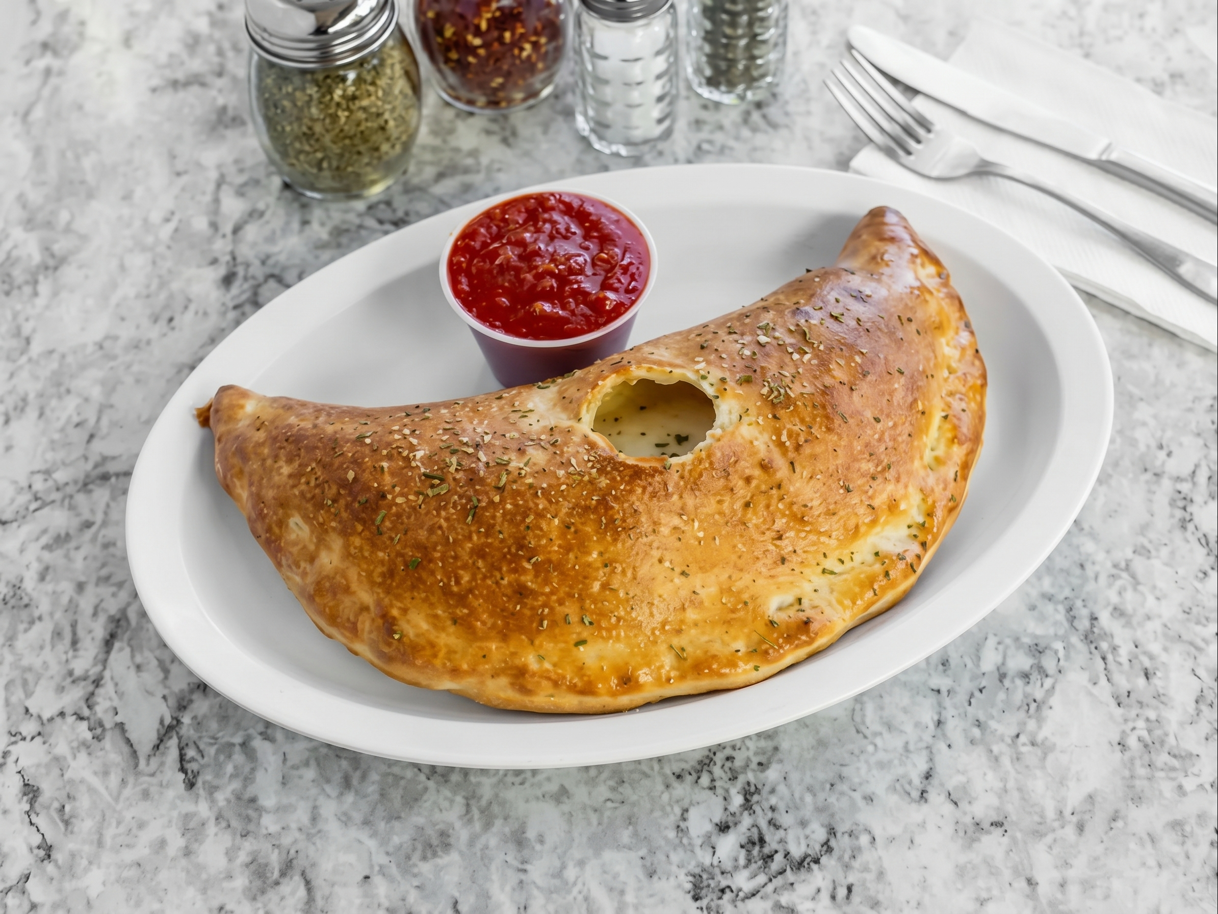 Cheese Calzone.