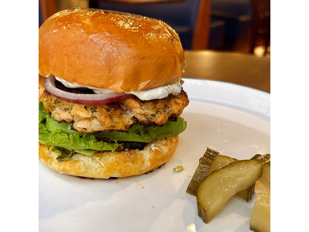 Salmon Burger.