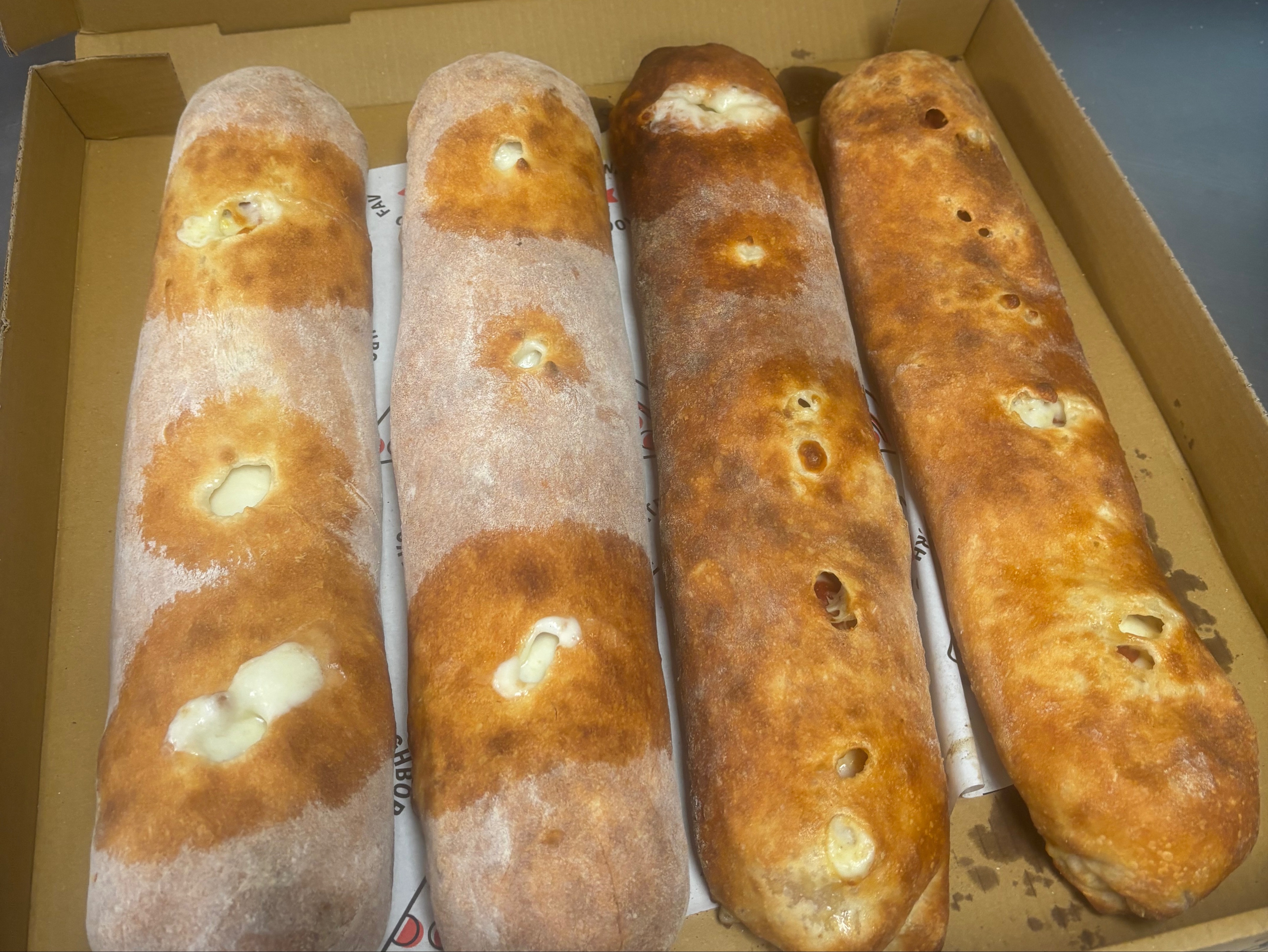 Custom Pizza Stuffed Bread.