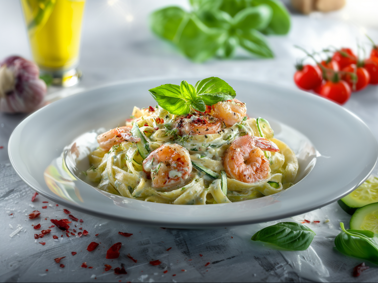 Fettuccine Shrimp.