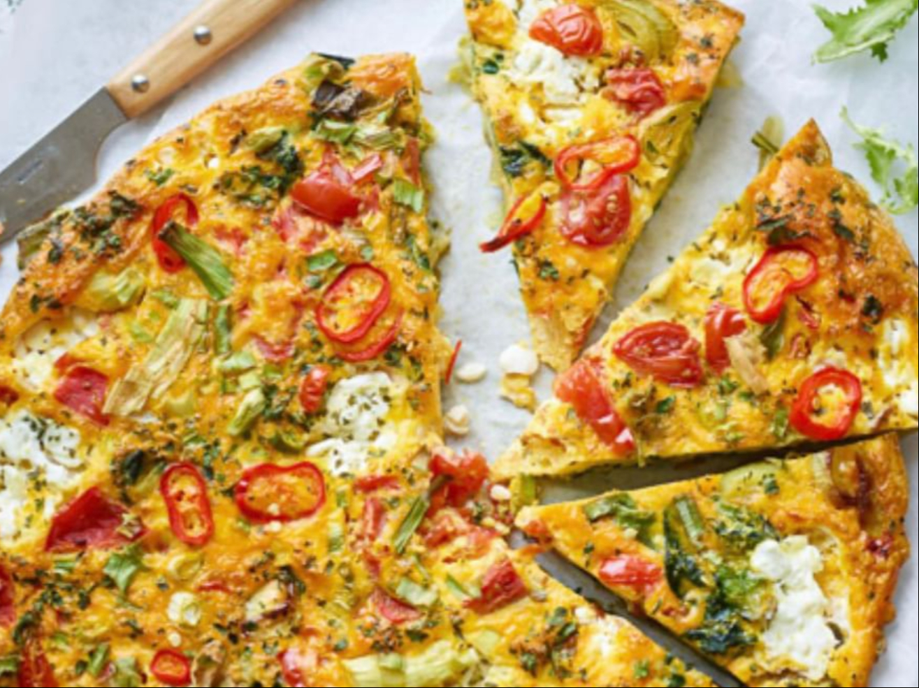 Omelette Pizza.