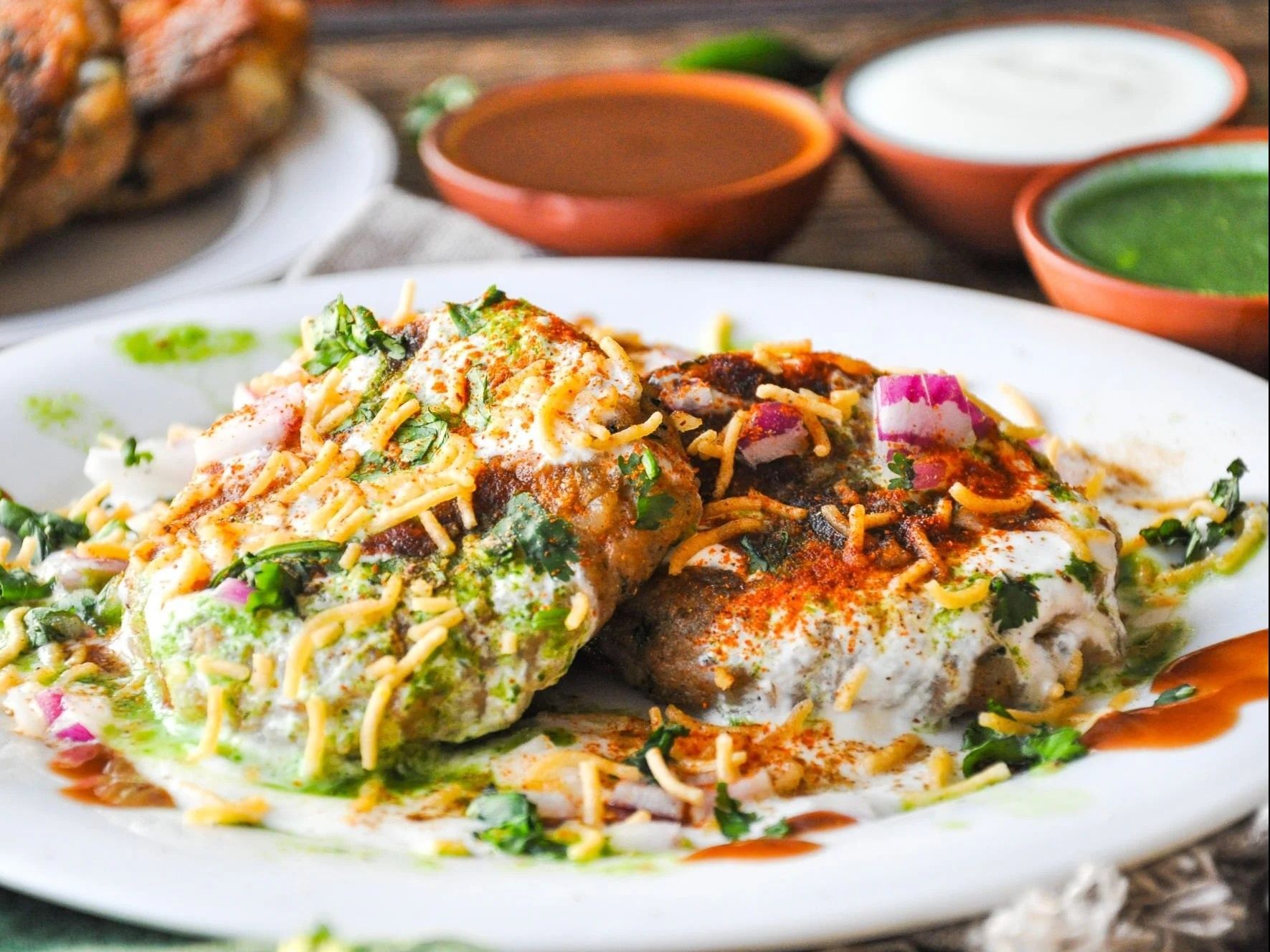 ALOO TIKKI CHAT.