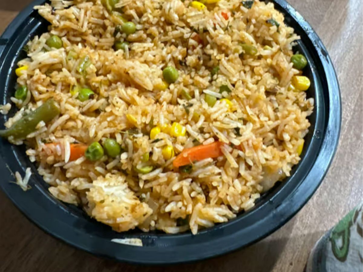 3. Vegetable Fried Rice.