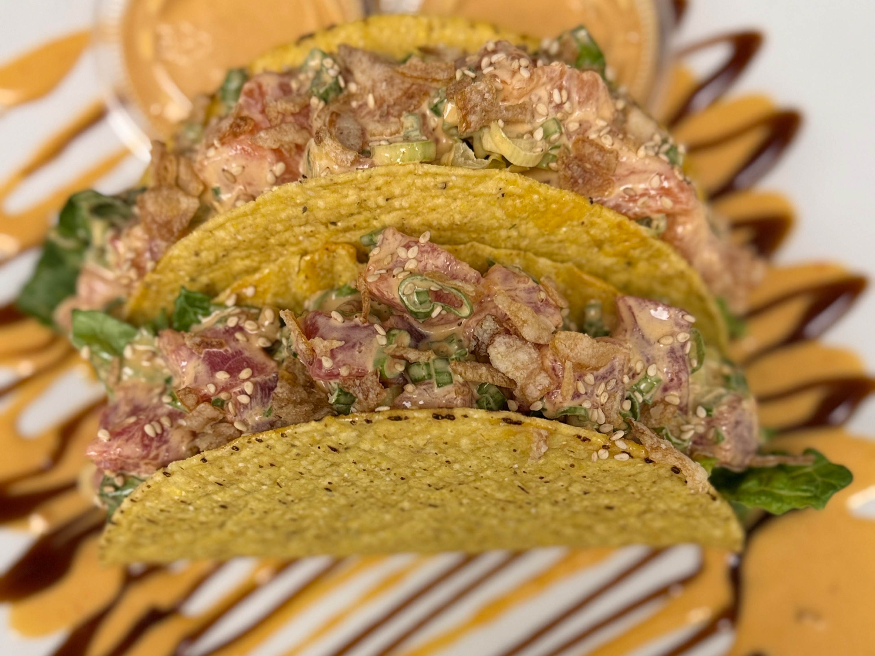Crunchy Poke Tacos Tuna.