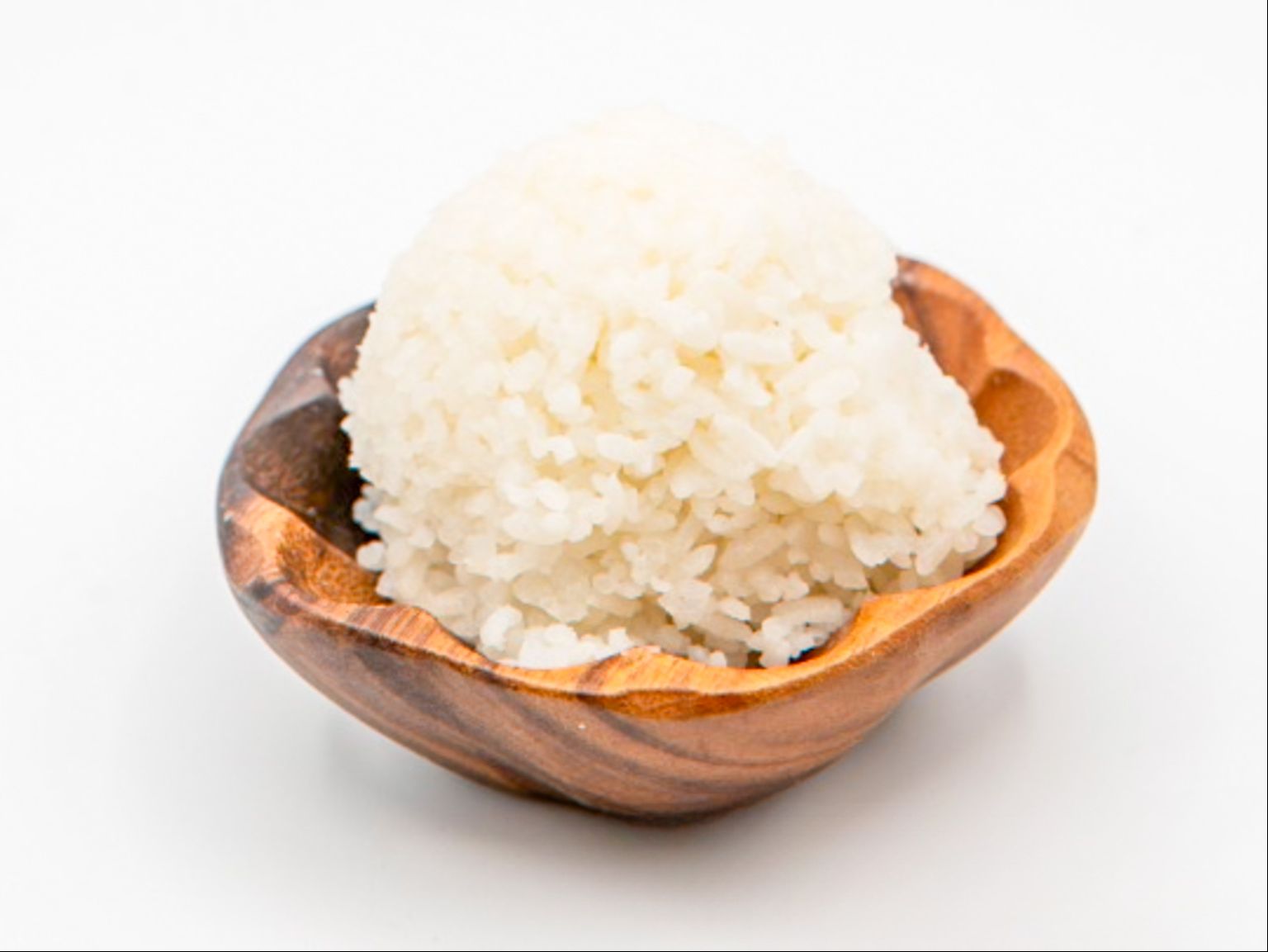 White Rice from Yama's Fish Market — One scoop of steamed white rice.