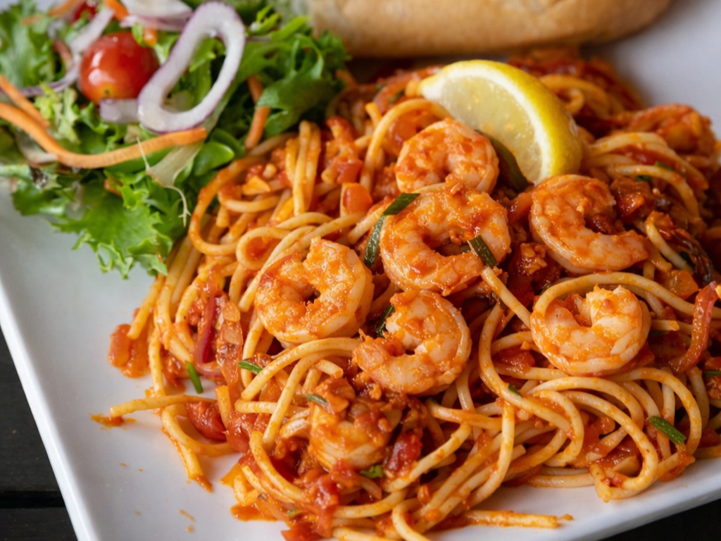 Shrimp Pasta*.