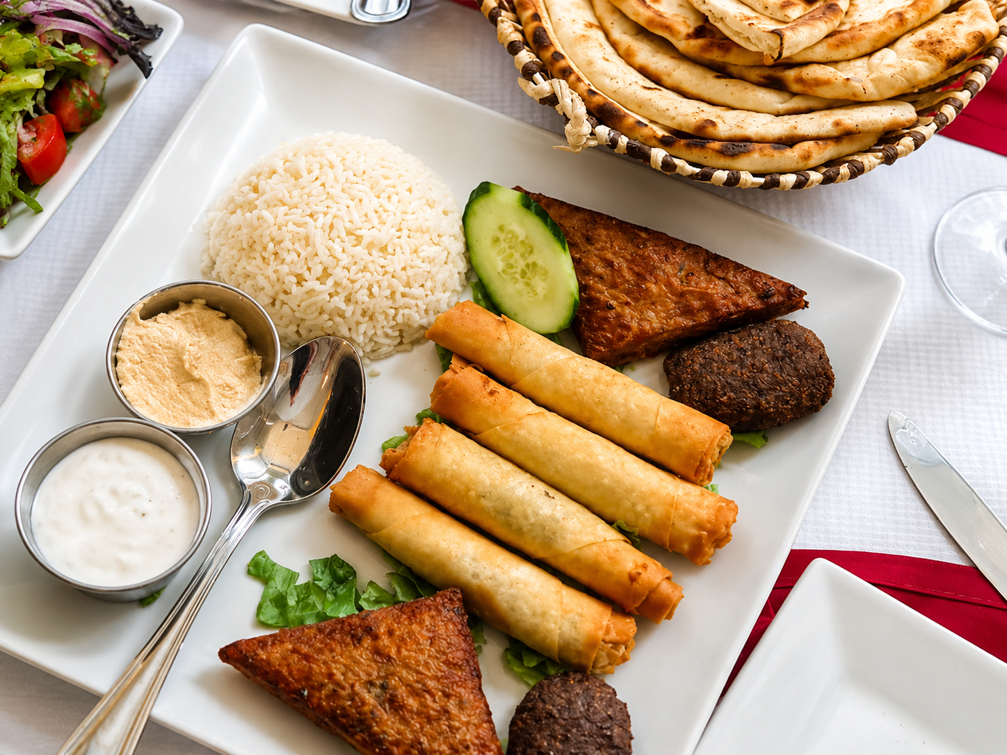 Veggie (Hot) Appetizer Platter.