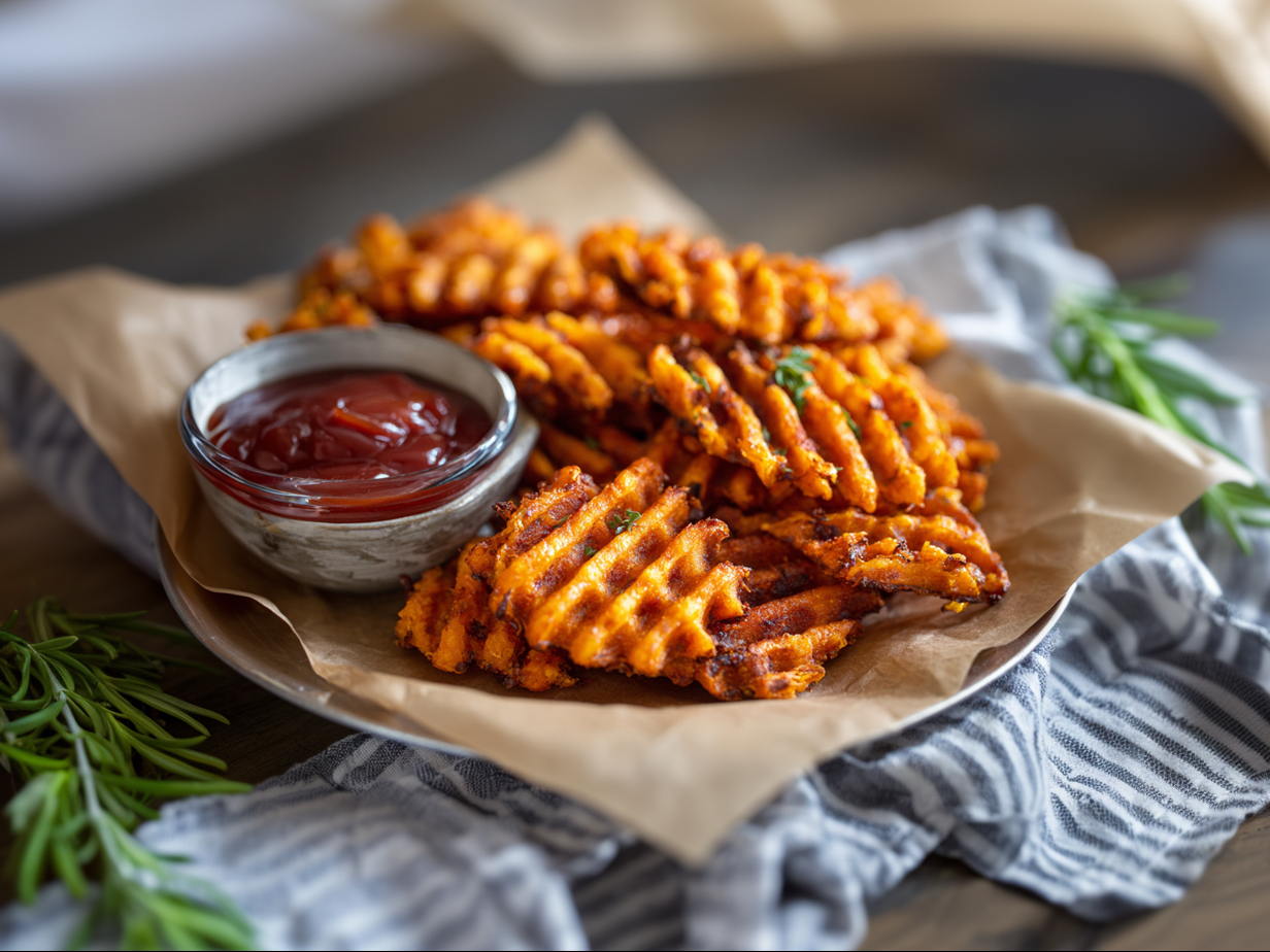 Sweet Potato Waffle Fries.