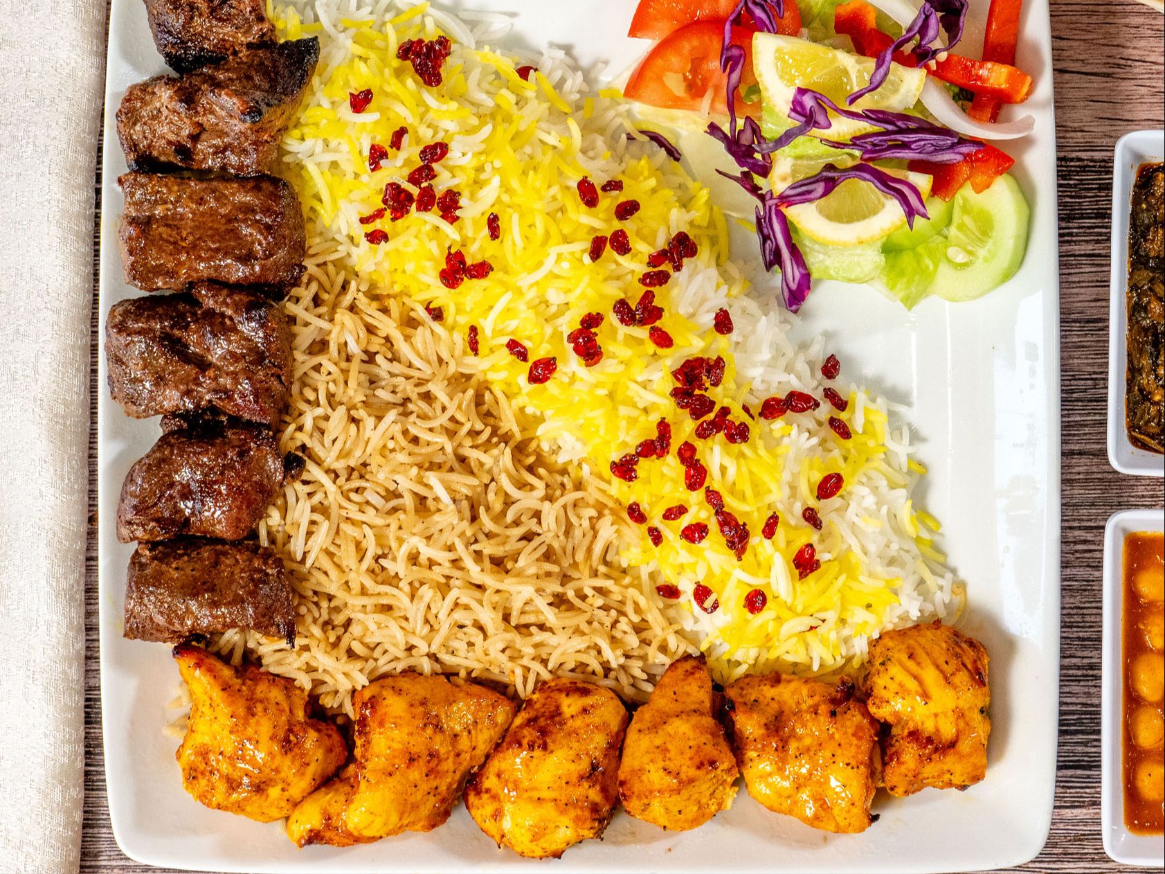 Beef Tika and Chicken Tika Comb.