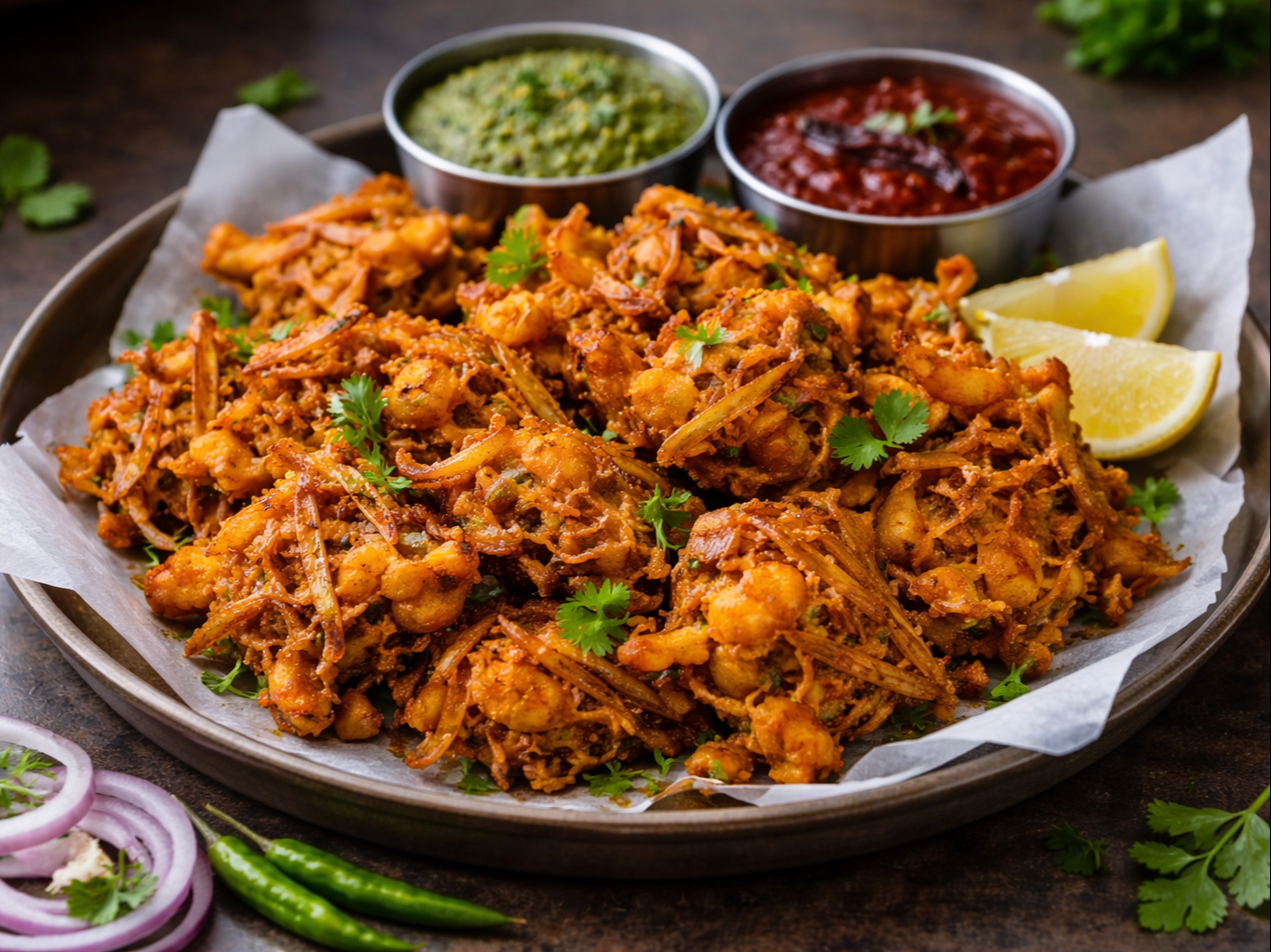 Onion Pakora.