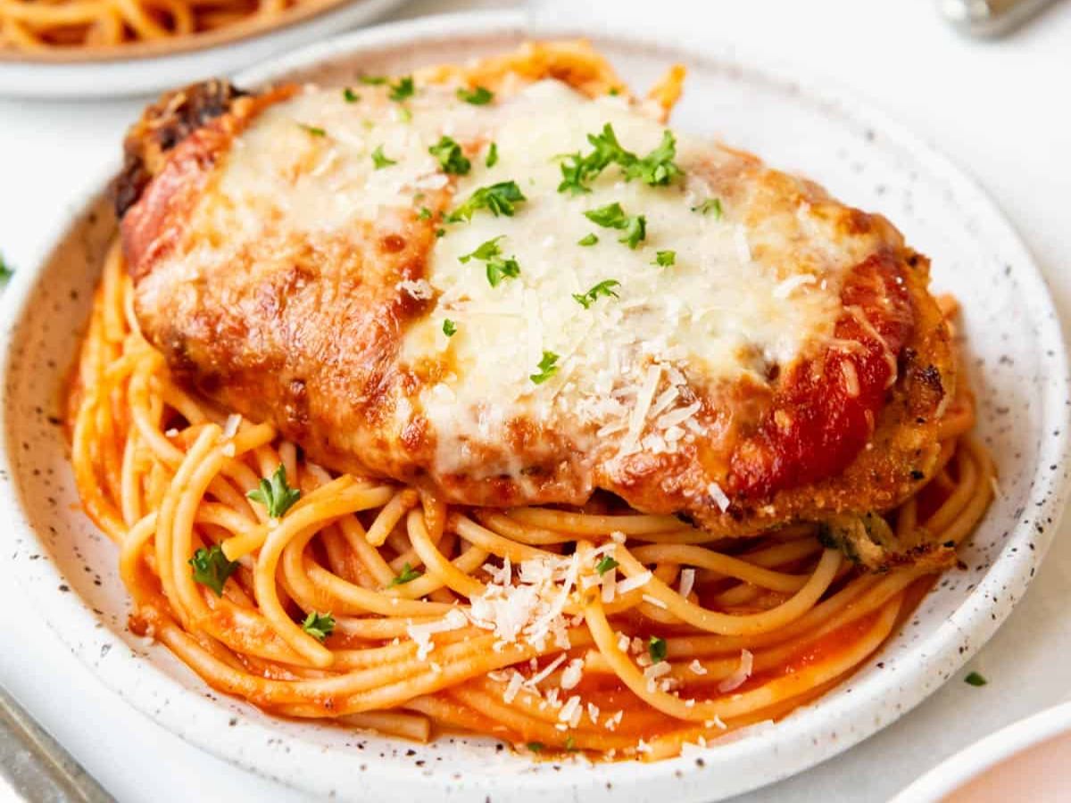 Chicken Parmigiana with Pasta