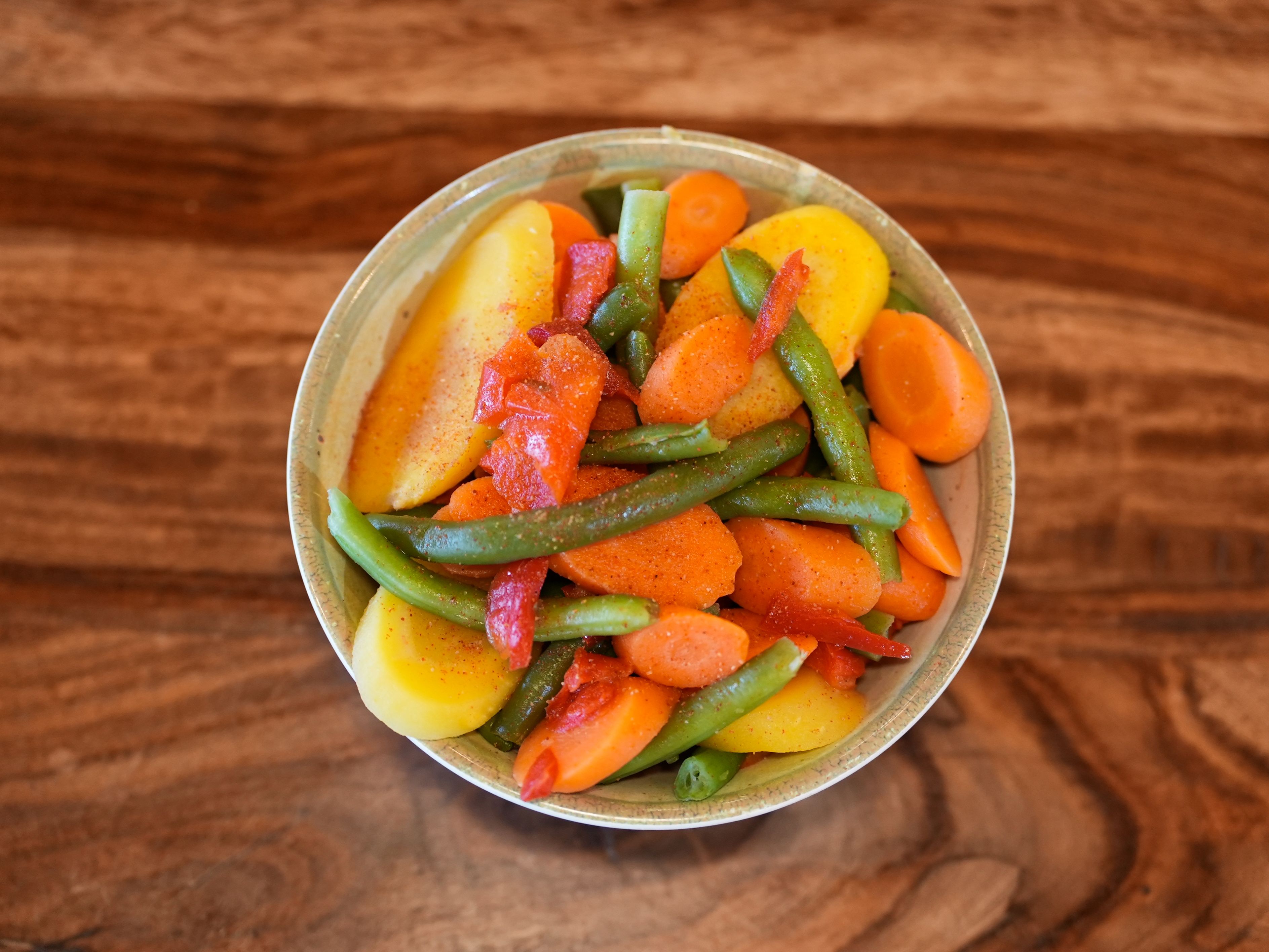Steamed Vegetables.