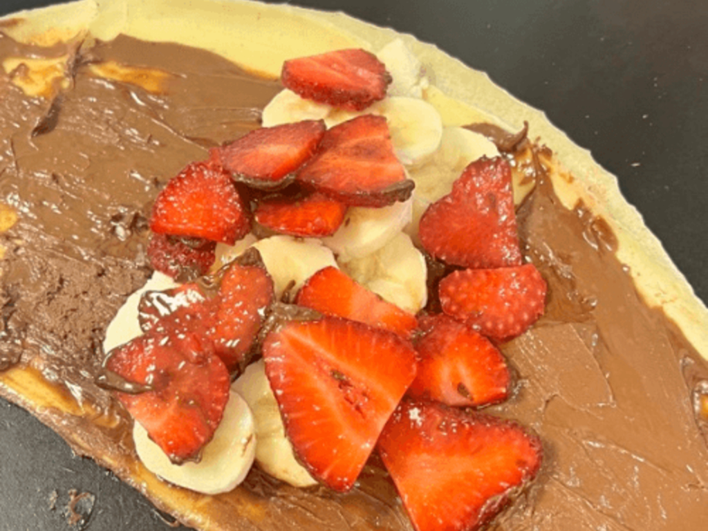 Nutella Strawberry Banana Crepe