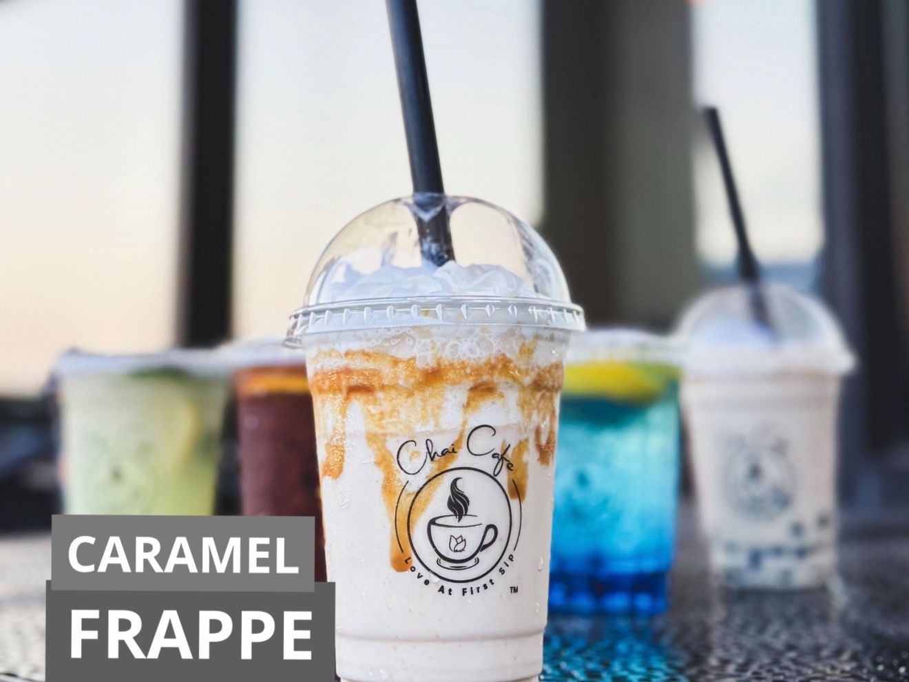 Caramel Frappe.