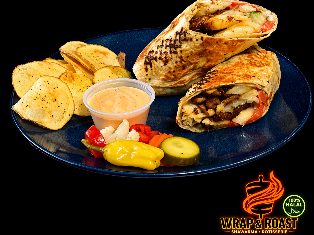 Beef Shawarma Wrap.