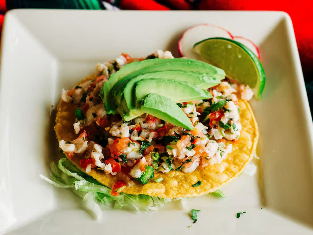 Tostada De Ceviche.