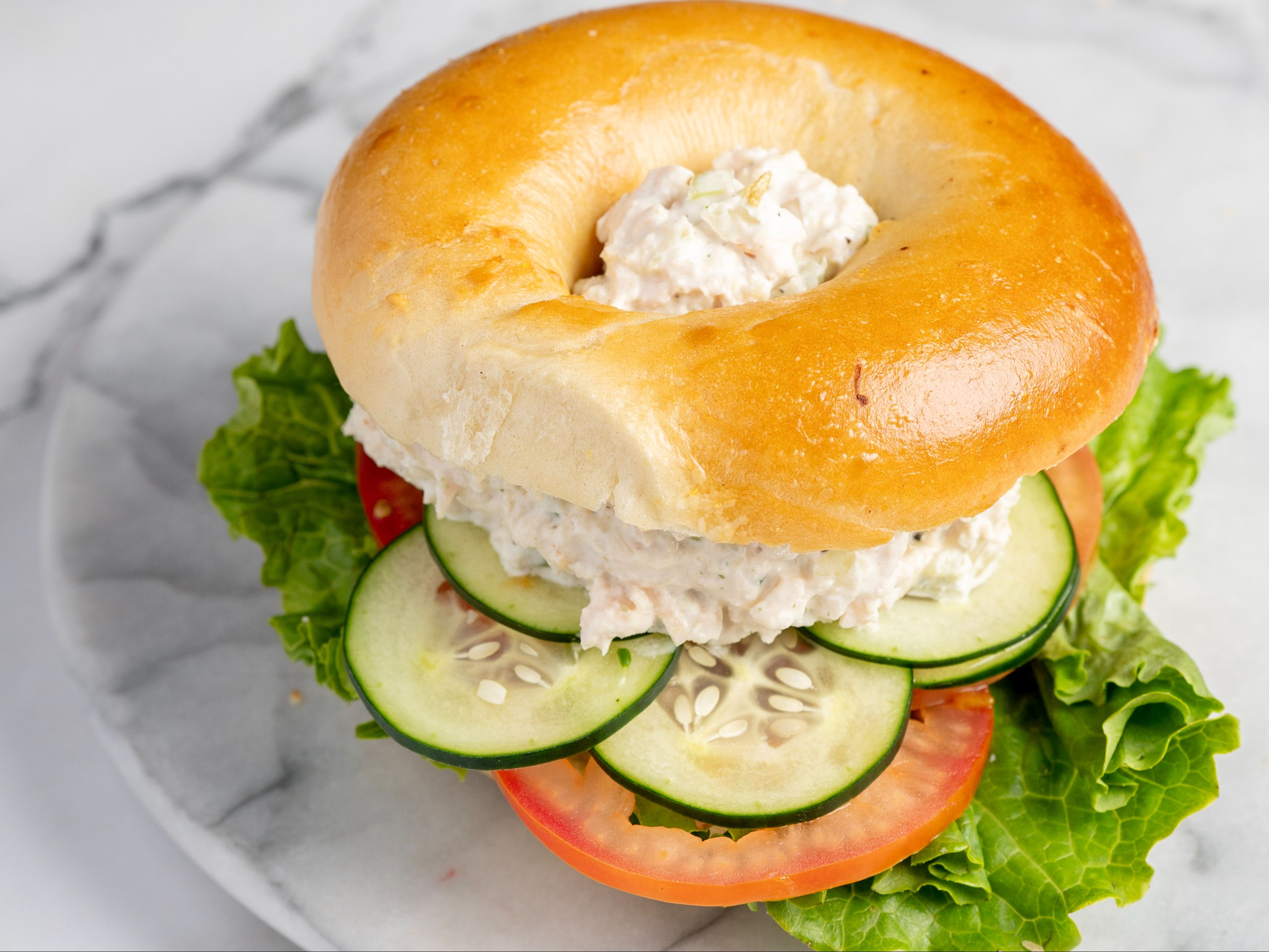 CHICKEN SALAD SANDWICH.