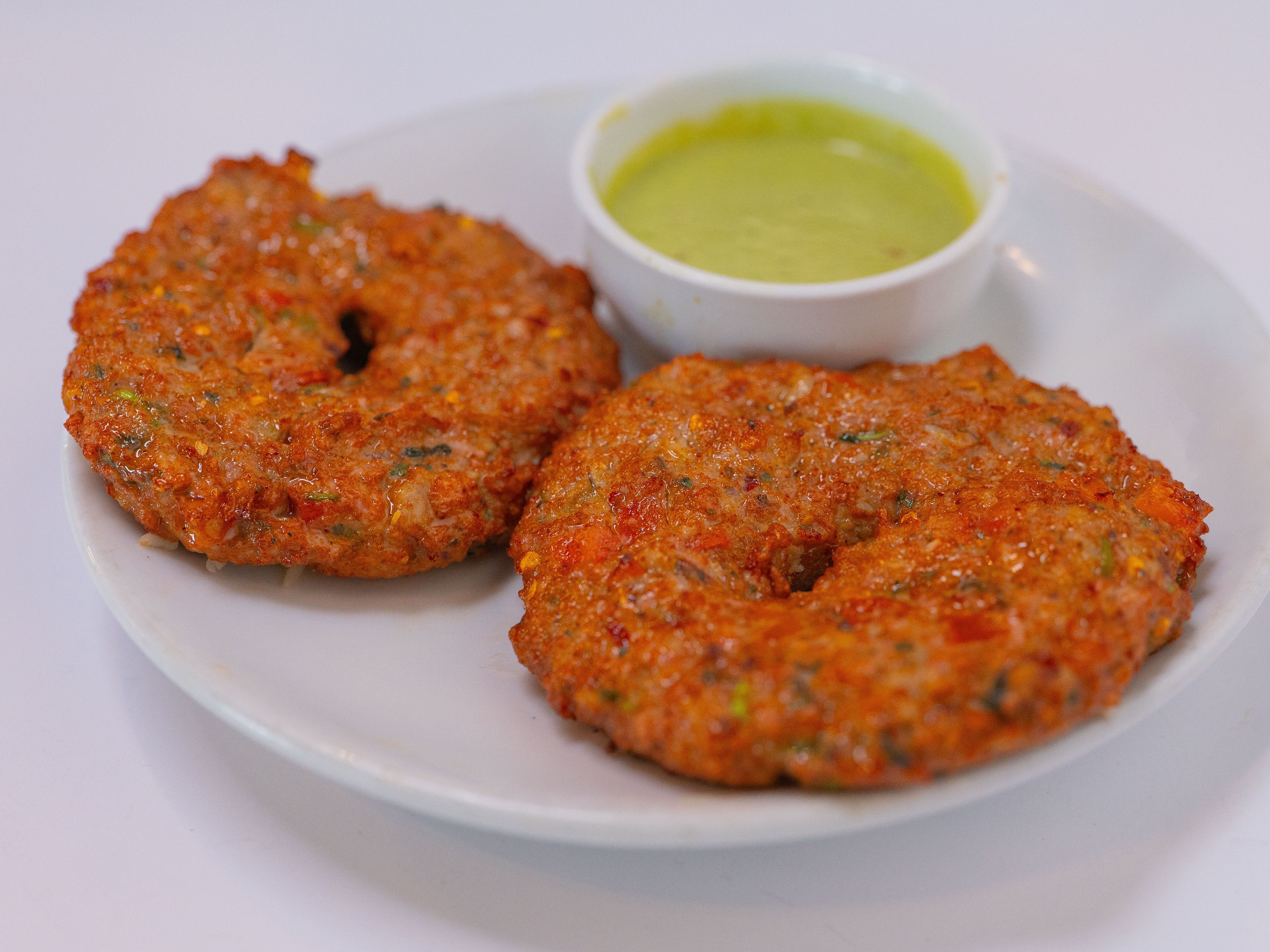 Chicken Chapli Kabob.