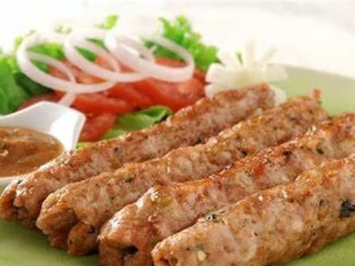 Chicken Seekh Kebab.