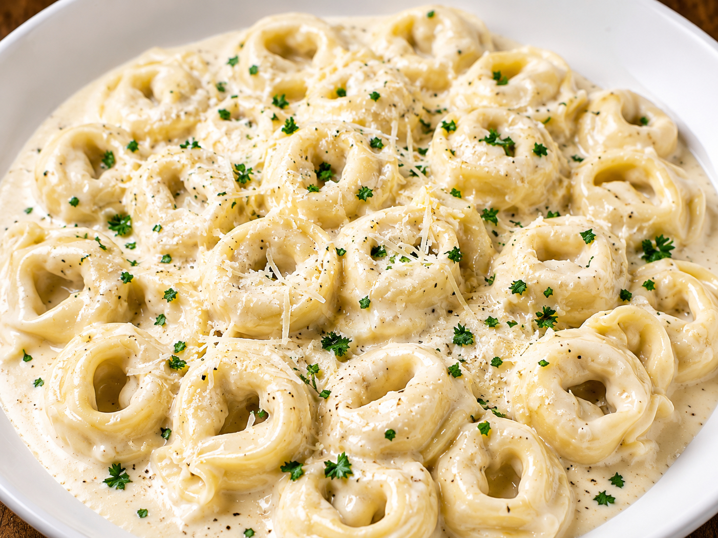 CHEESE TORTELLINI W/ALFREDO.