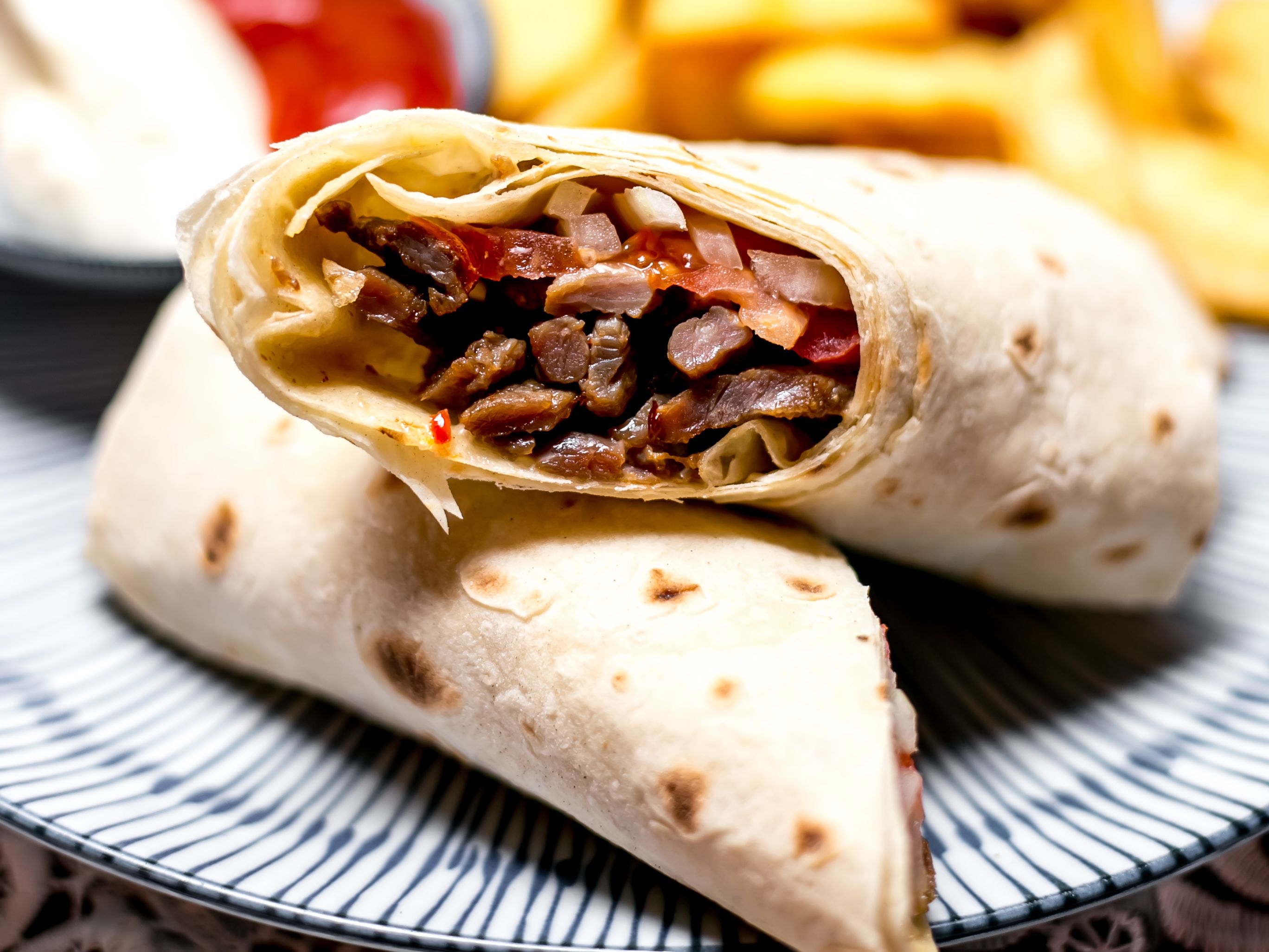 Lamb kebab Wrap