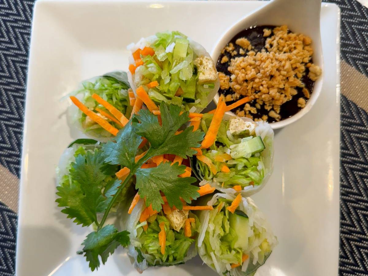 Summer Rolls Fried Tofu.