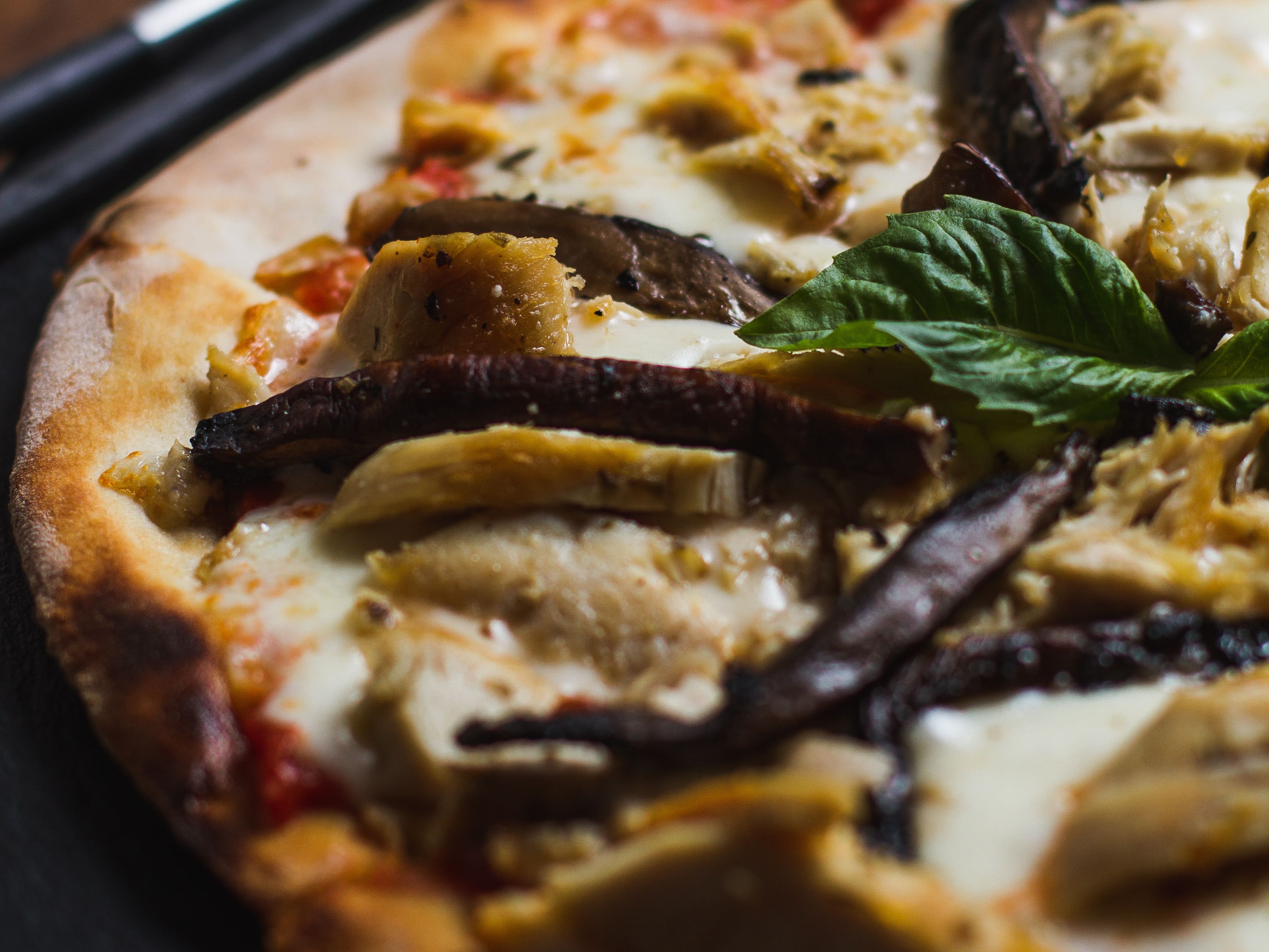 8" Portobello And Pollo Pizza.