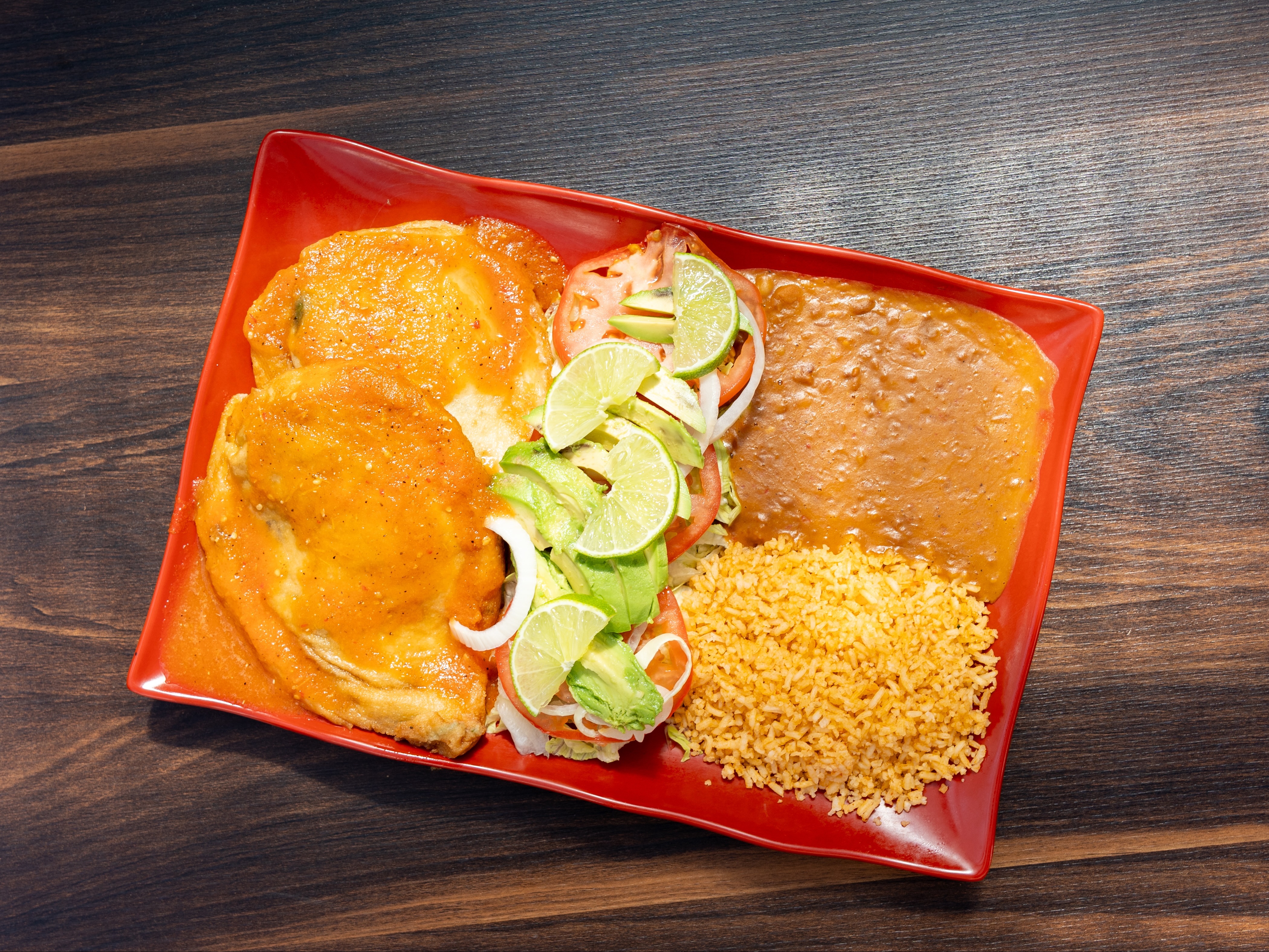 Chiles Rellenos Dinner Plate.