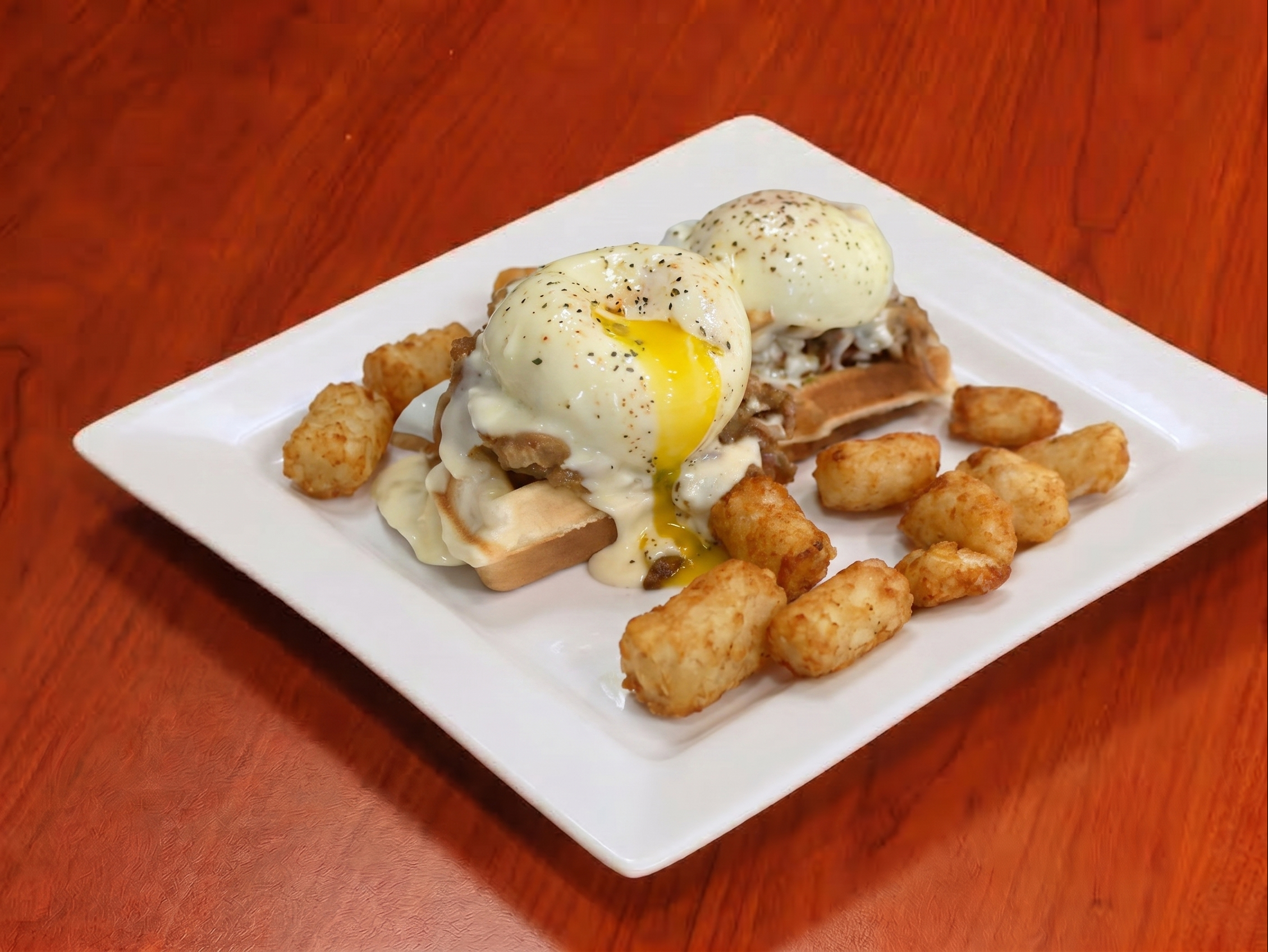 Sukiyaki Beef Egg Benedict 日式牛肉班克蛋.