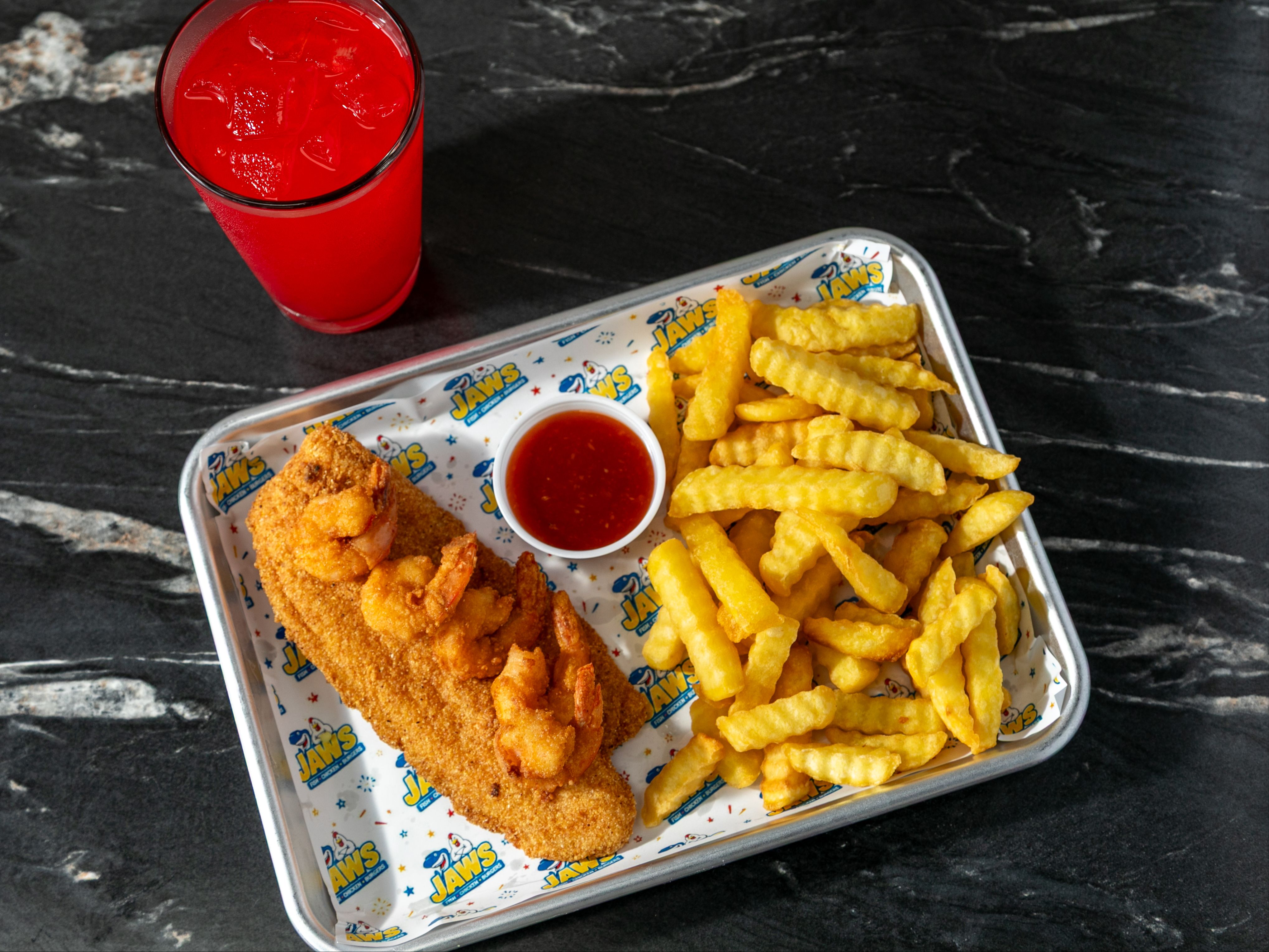 Combo #1: (1 Fish & 5 Shrimp).