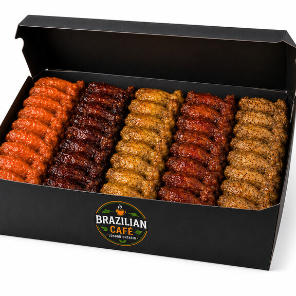 50 Hot Wings (5 Flavours)