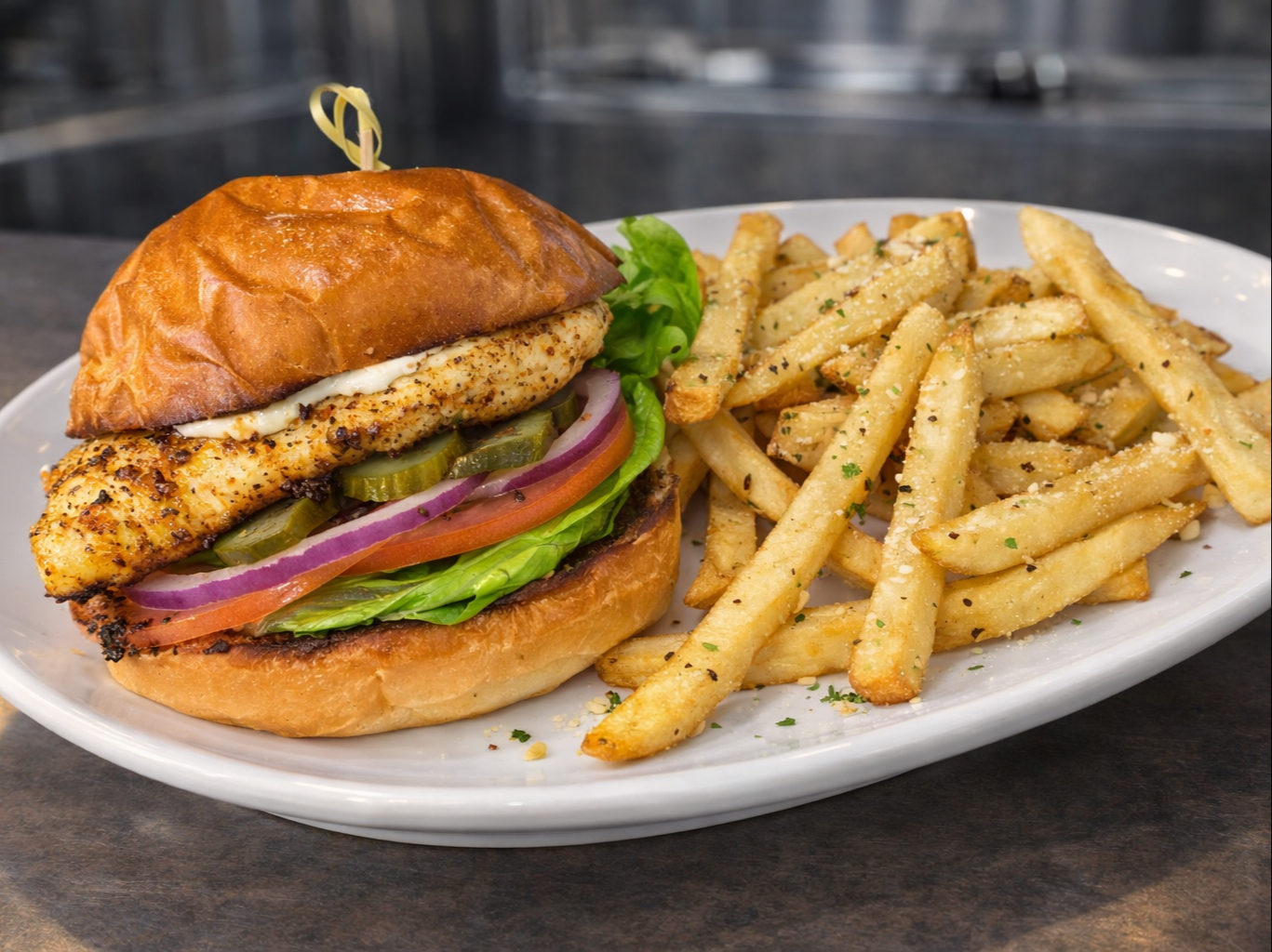Red Snapper Sandwich.