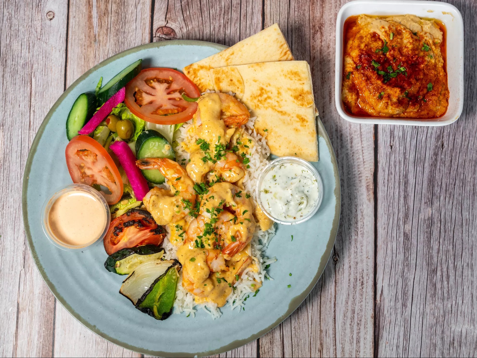 Shrimp Plate.
