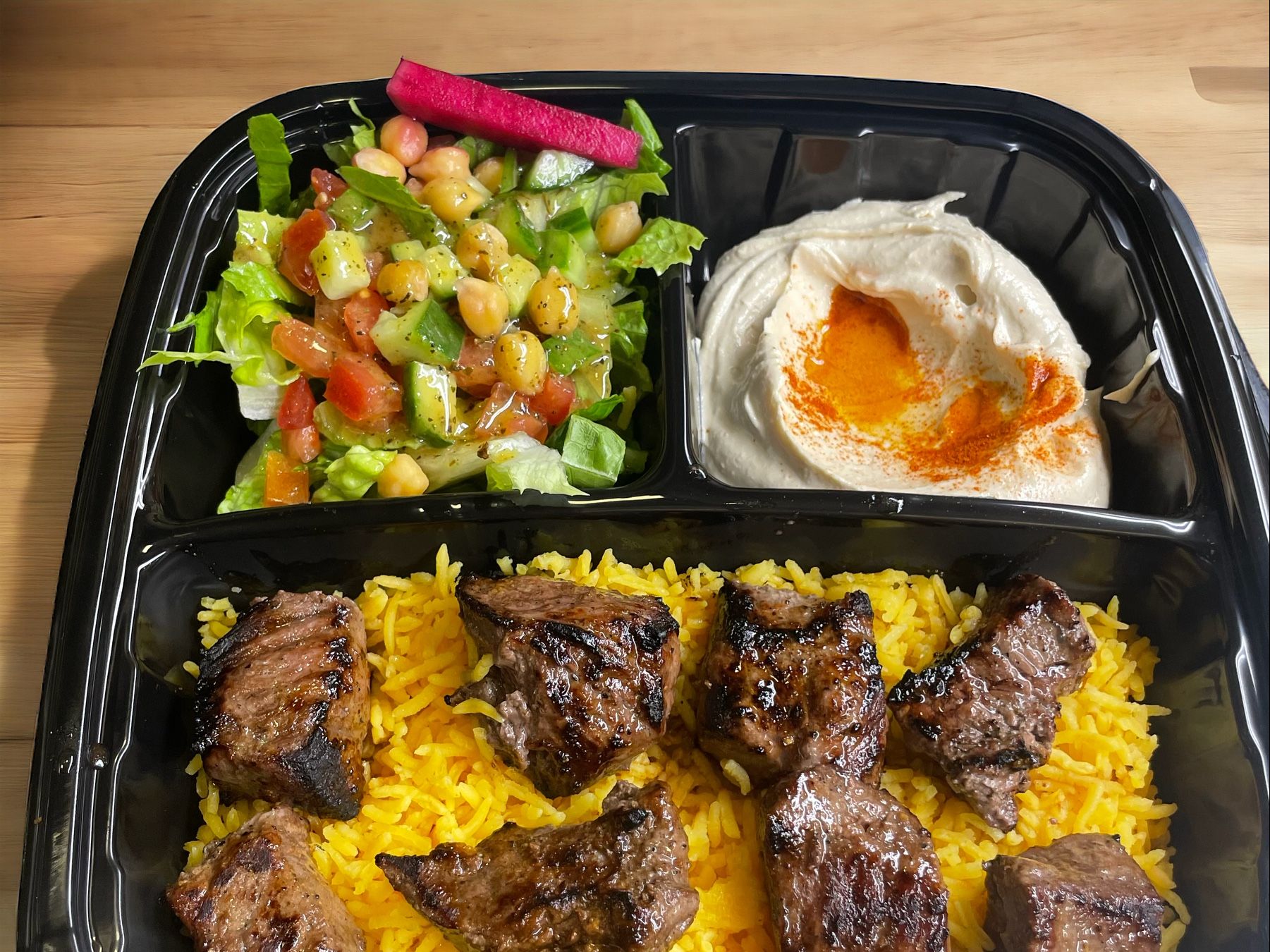 Steak Kabab Plate.